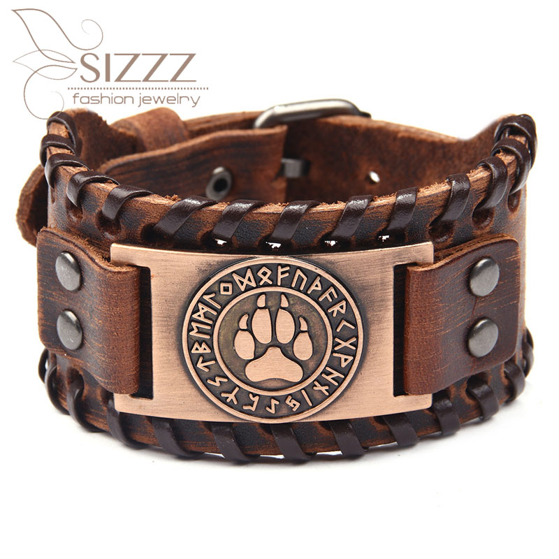 

2020 New personality claw woven European and American punk explosion trend bracelet&bangles for men