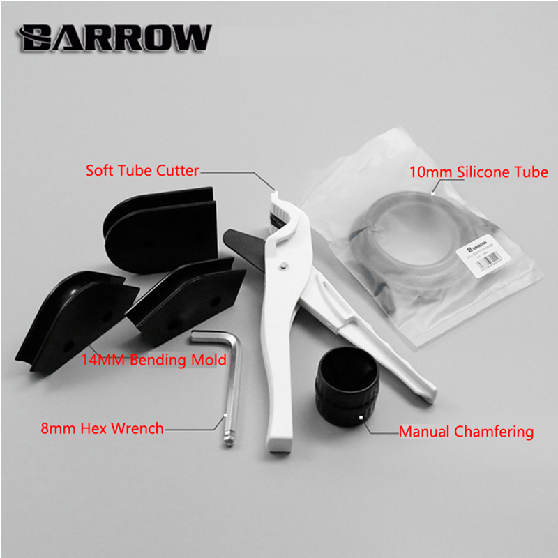 

BARROW YRT Tool Kit Use for OD14mm + ID10mm PETG Pipe + Cutter 14mm Bending Mold 10mm Diameter Silicone Bar Hex Wrench Set