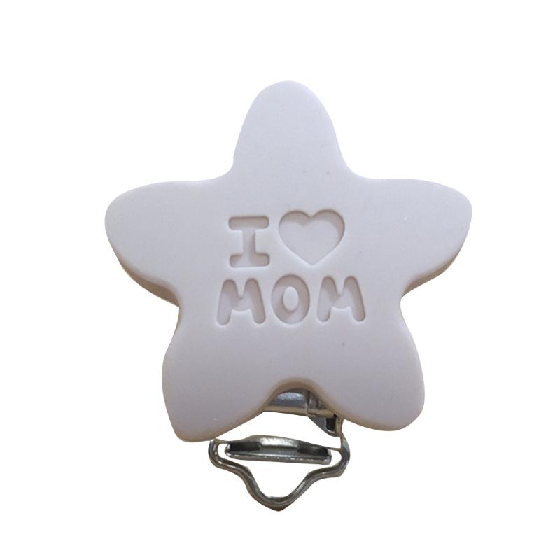 

Round Silicone 3 Holes Soft Baby Practical Colorful Durable Portable Pacifier Clip Non-toxic Anti Lost Cute Bite Resistant