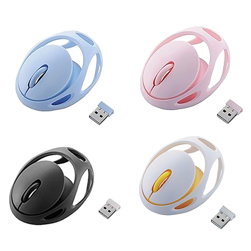 

Mouse 2.4G Wireless Mute Charging Hollow Egg Mouse 1200DPI Wireless Portable Universal Girl Hand Cute Gift Suitab