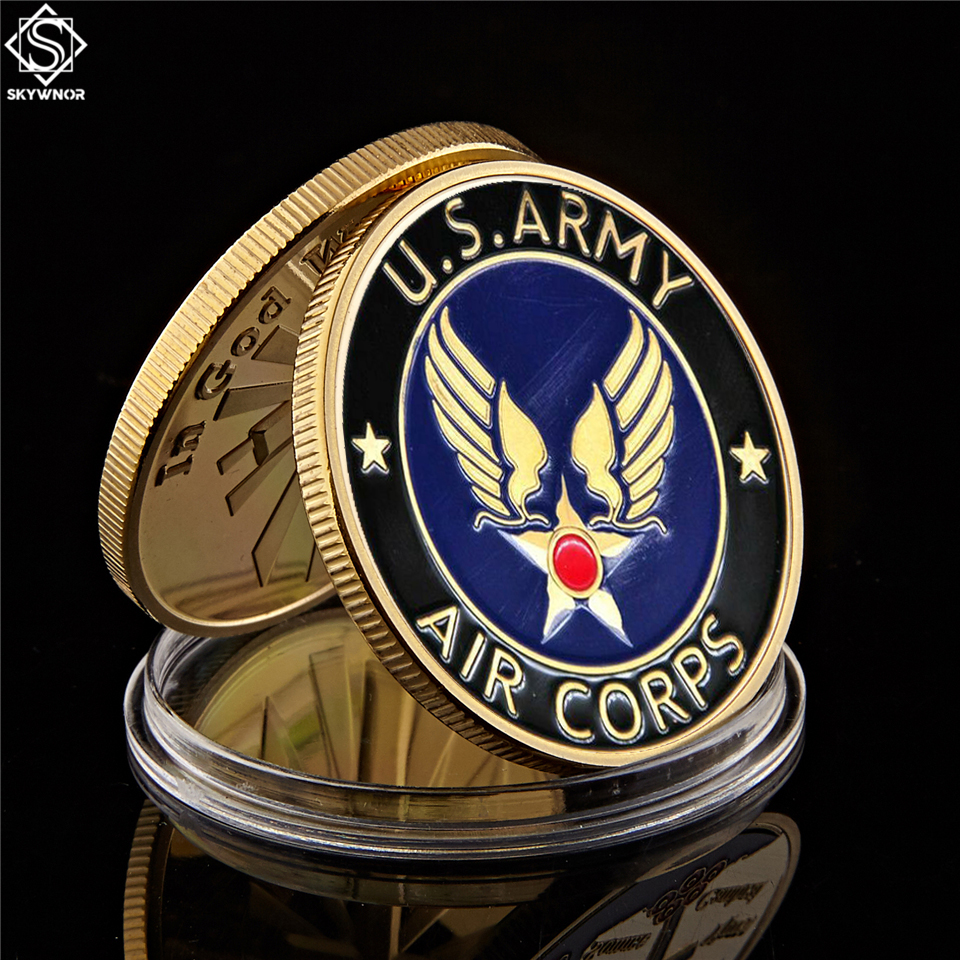 US Army Air Corps Metal Challenge Coin Craft Reinvigorated American Veterans Military Coins Collectibles-image-582119937