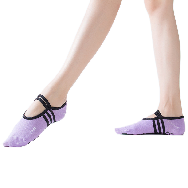 

1 Pair Sports Yoga Socks Slipper For Women Anti Slip Lady Damping Bandage Pilates Sock Ballet Heel Dance Protector, 04