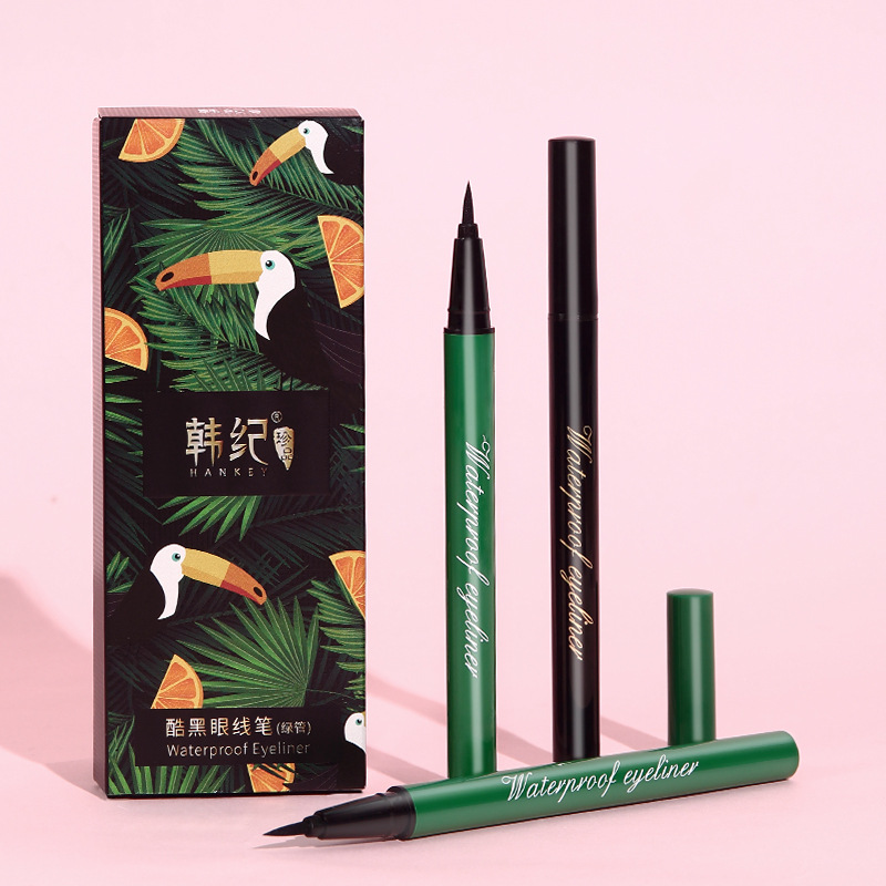 

Han jiku black eyeliner pen waterproof sweat-resistant continuous hard to remove make-up liquid eyeliner pen cosmetics