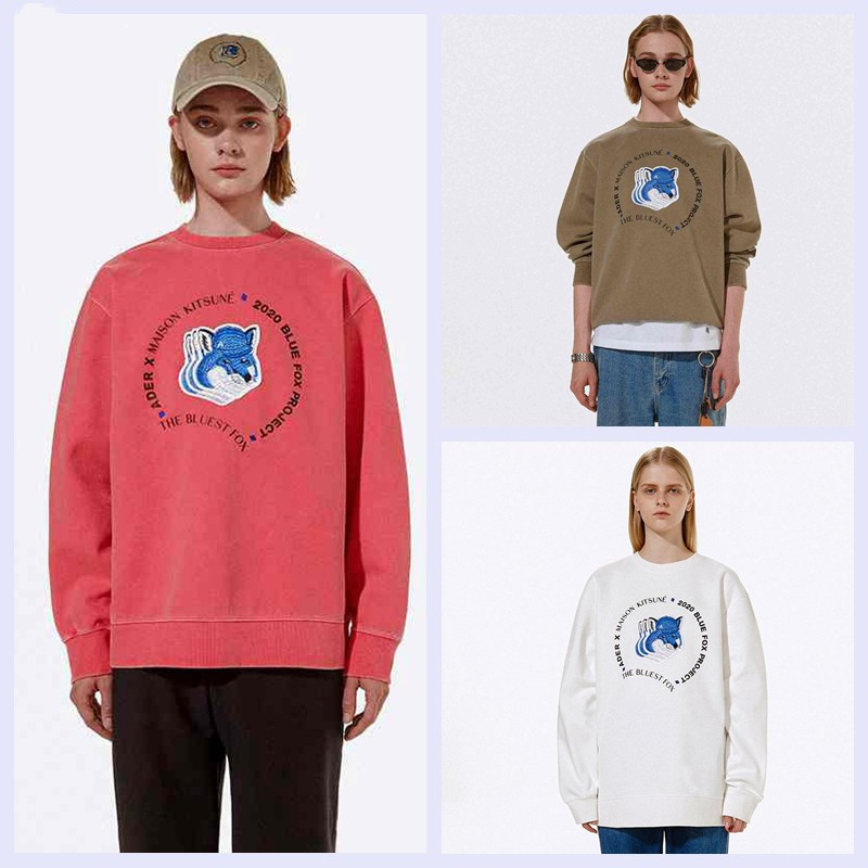 

Embroidery Crewneck Men Women Streetwear Sweatshirts