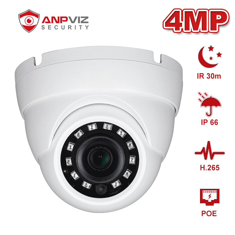 

Anpviz(Hikvision Compatible) 4MP Dome POE IP camera Home/Outdoor Security H.265 Night Vision IP66 CCTV Video Surveillance Cam