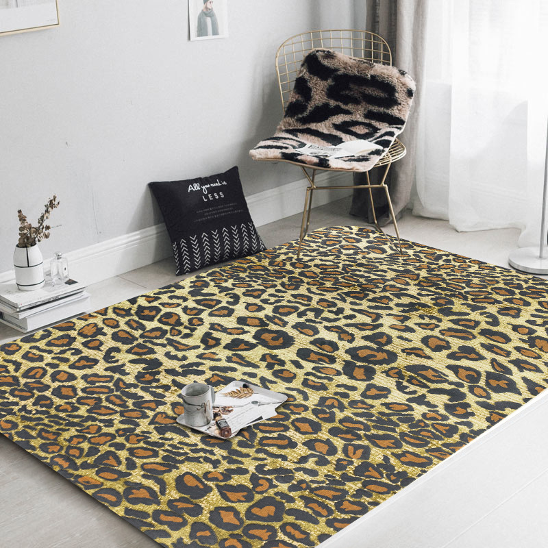 

Carpets Leopard Print Children Bedroom Bedside Area Rugs Living Room Sofa Table Non-Slip Floor Door Mat Kitchen Hallway Tapete, Carpet2