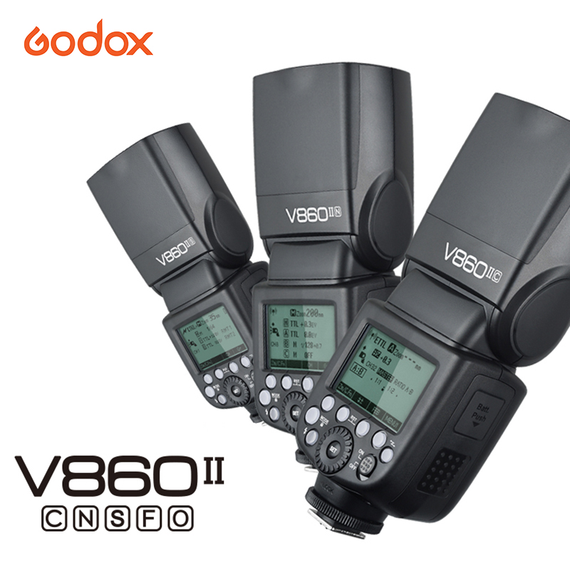

Godox V860II Camera Flash GN60 HSSL Speedlite Flash Light For Fuji Camera V860II-S/N/C/F/O