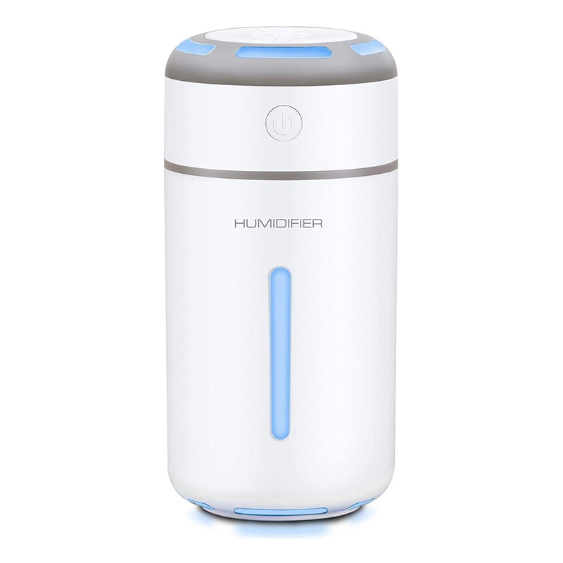 

Cold Mist Humidifier Portable Mini USB Air Humidifier For Car Travel Office Baby Bedroom, with 7 Colors of Night Lights