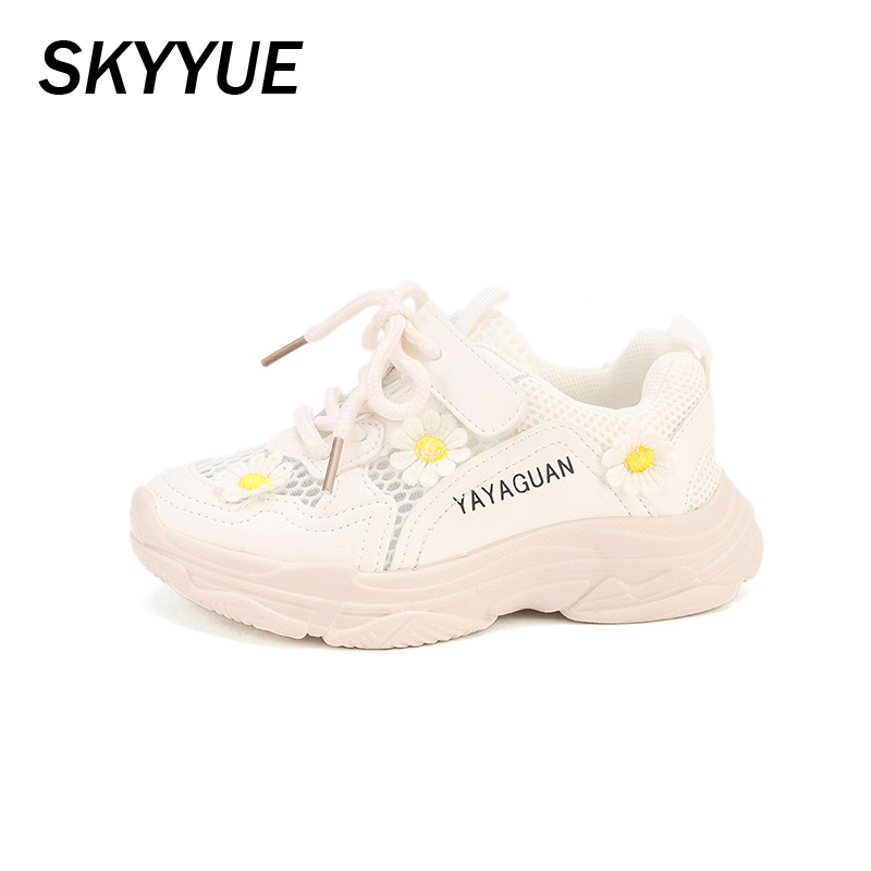 

Autumn Kids Sport Sneakers Children Mesh Running Shoes Boys Brand Chunky Sneakers Baby Girls Flower Casual Trainers New, Fluorescent green