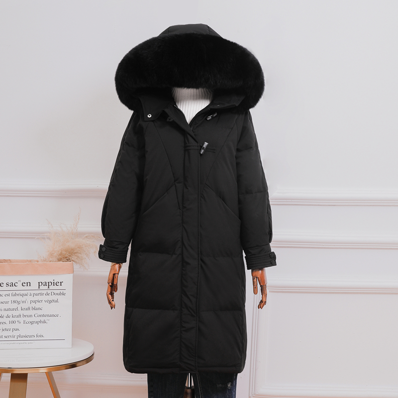 

2020 winter down jacket for women duck down coat fur collar hooded high qulified outwear fashionr jacket, Beige