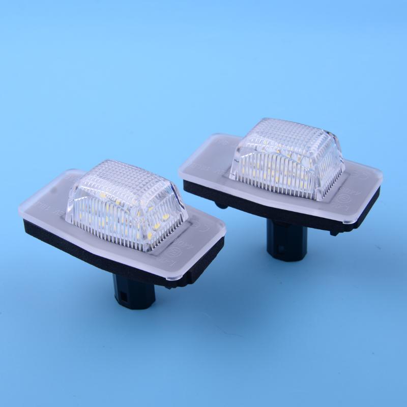 

CITALL 2pcs LED Number License Plate Light Fit For Escape Merucry Mariner Protege MPV Tribute Miata MX-5, As pic