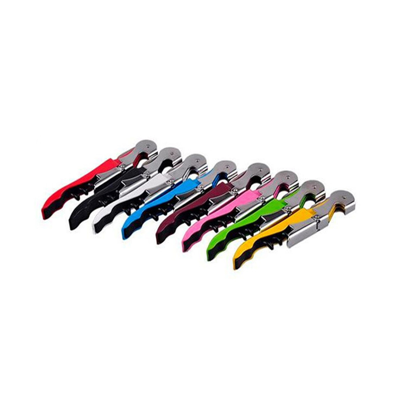 

New Stainless Steel Cork Screw Corkscrew MultiFunction Wine Bottle Cap Opener Double Hinge Waiters Corkscrew Wine Opener
