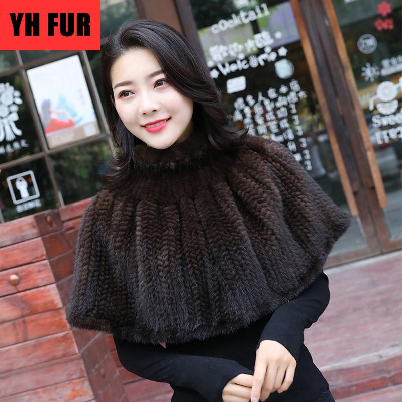 

Scarves 2021 Style Women Real Scarf Skirt Lady Genuine Poncho Short Skirts Knitted
