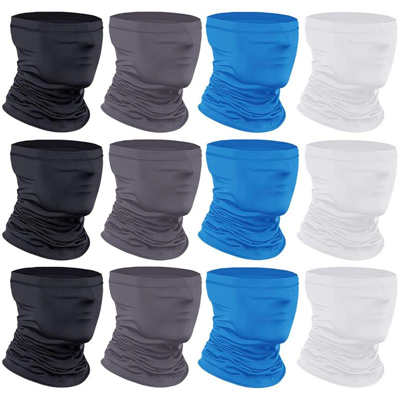 

4/6/8/12pcs Silk Print Outdoor Sports Men Women Hiking Scarves Turban Scarf Bicycle Neck Tube Bandana Face Cover Dustproof