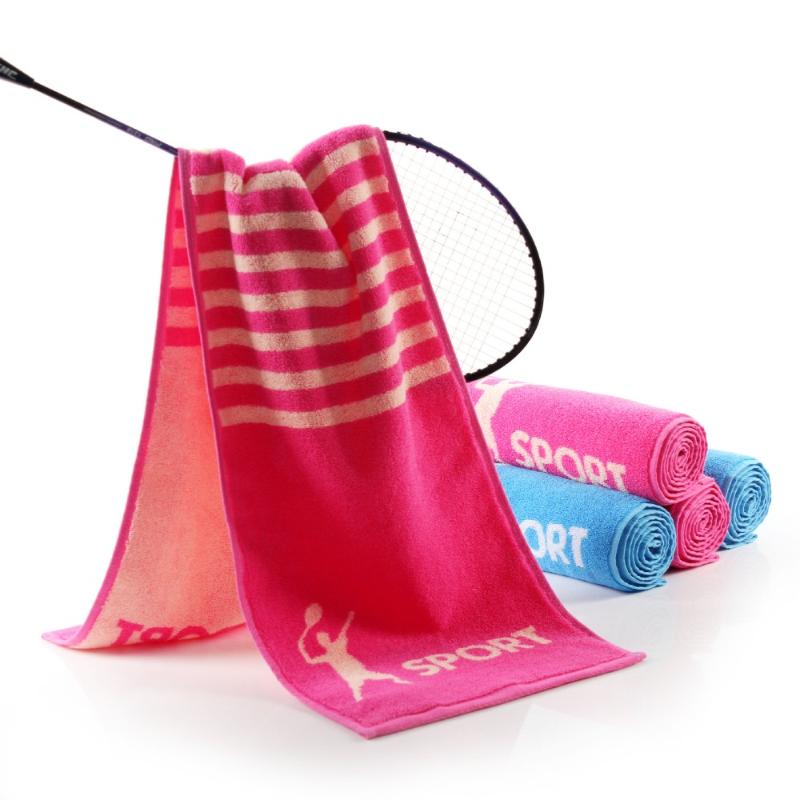 

Wholesale 2pcs/lot 26.5*110cm 100% cotton gym towels fitness towel comfortable sweat towel for basketball sport, 2pcs mixed colors