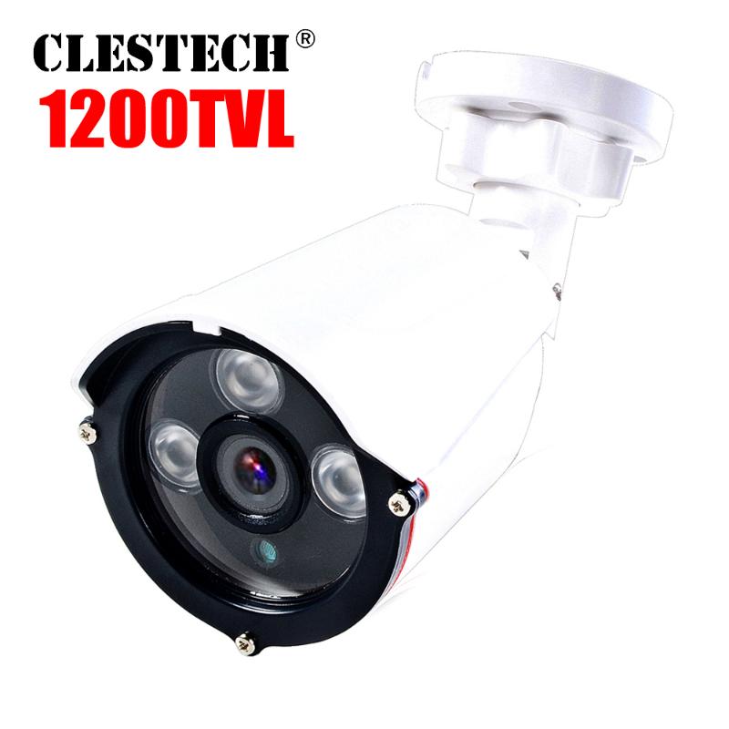 

3LED Array 960H HD CCTV Camera1200TVL Day Night Vision Analog Surveillance Infrared Waterproof ip66 System Baby monitor