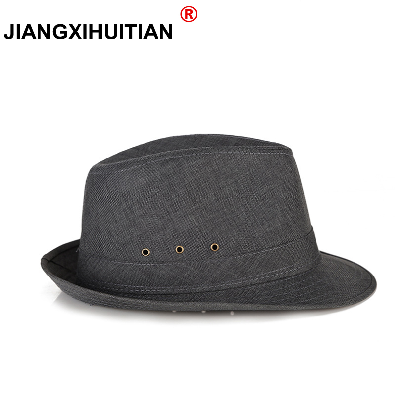 

2020 New Unisex Womens Men's Flax Fedora Vintage Jazz Dance Cap Panama Hats dad gift