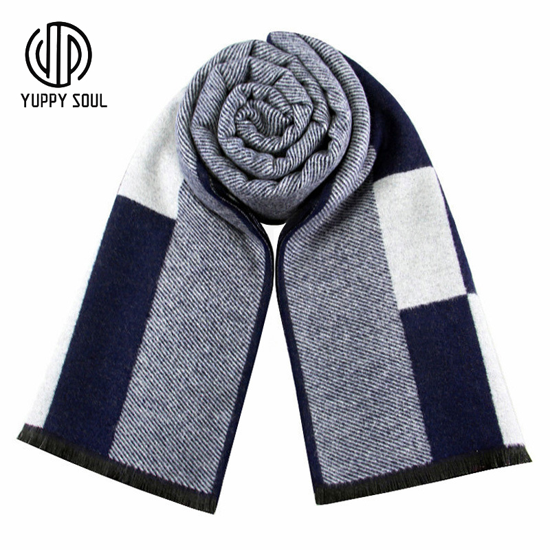 

2020 Fashion Winter Plaid Scarf Windproof Warm Cotton Shawls Scarves Soft Casual Scarves Man Business Scarf For Man