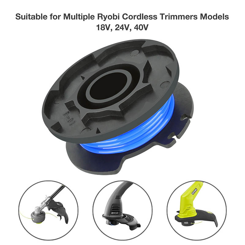 

1Pcs Auto Feed Line String Trimmer Replacement Spools for Ryobi 18V 24V 40V CLH@8