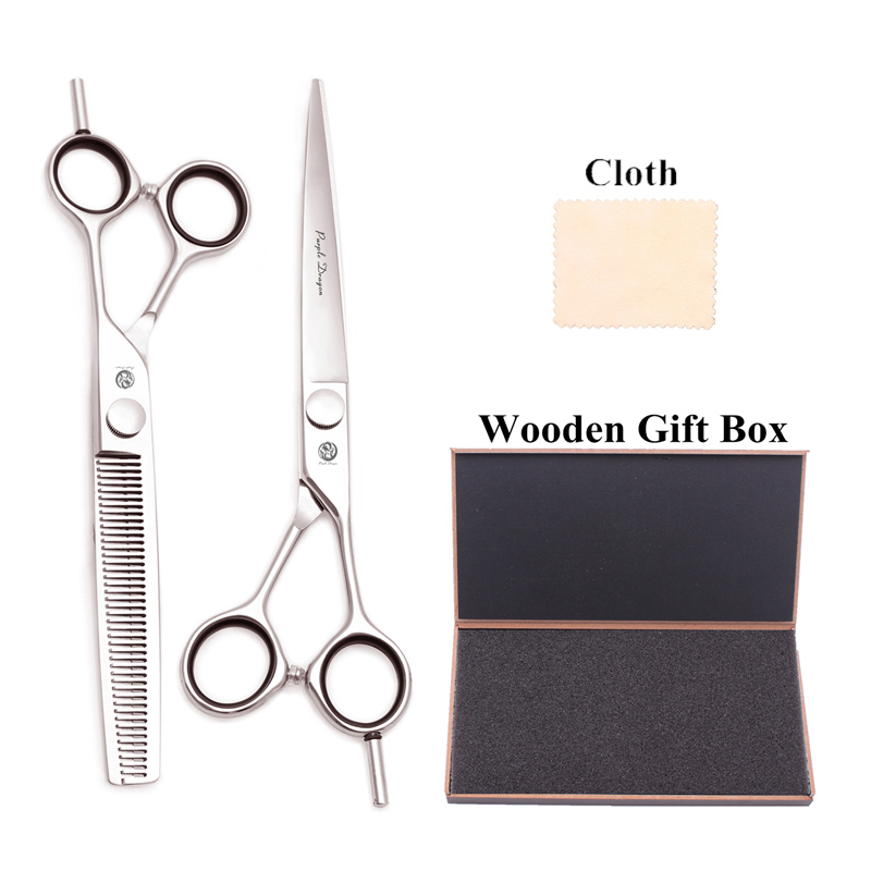 

Z1021 7" Purple Dragon Japan Steel Hairdressing Scissors Cutting Shears Thinning Shears Hair Scissors Razor Edge
