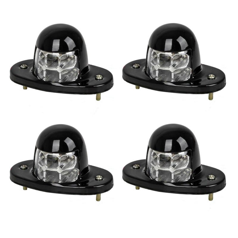 

12V car truck SUV white large 6LED iron shell license plate lamp