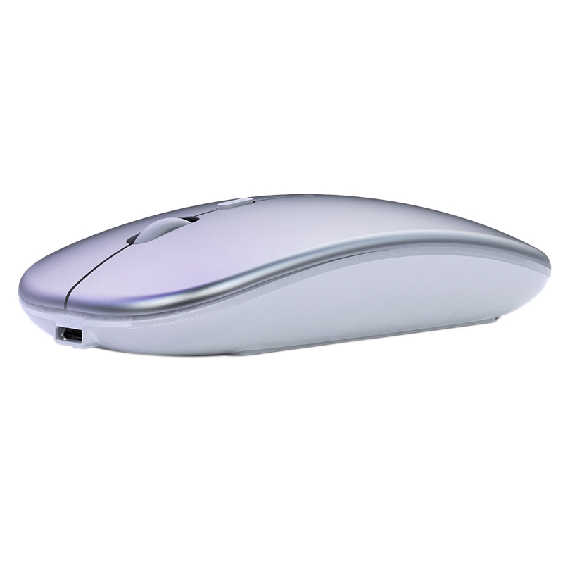 

Rechargeable Mouse Wireless Silent LED Backlit Mice USB Optical Ergonomic Mouse PC for Laptop Computer PC White