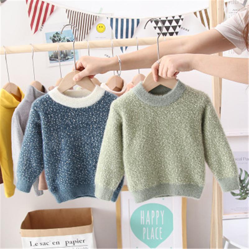 

Baby Girls Sweater Age 1 2 3 4 5 6 Years Autumn Children's Sweater Mohair Dot Kids Sweaters Boys Children Christmas Clothing, Beige