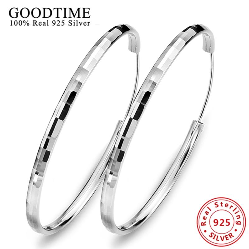 

Hoop & Huggie Fashion Women Earring 100% Real Genuine 925 Sterling Earrings Solid Silver Brincos Party Jewelry