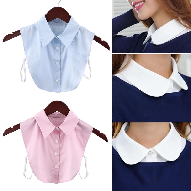 

Fake Collar for Shirt Detachable Collar Cowboy Leopard Lapel Blouse Top Men Women Black White False Clothes Accessories
