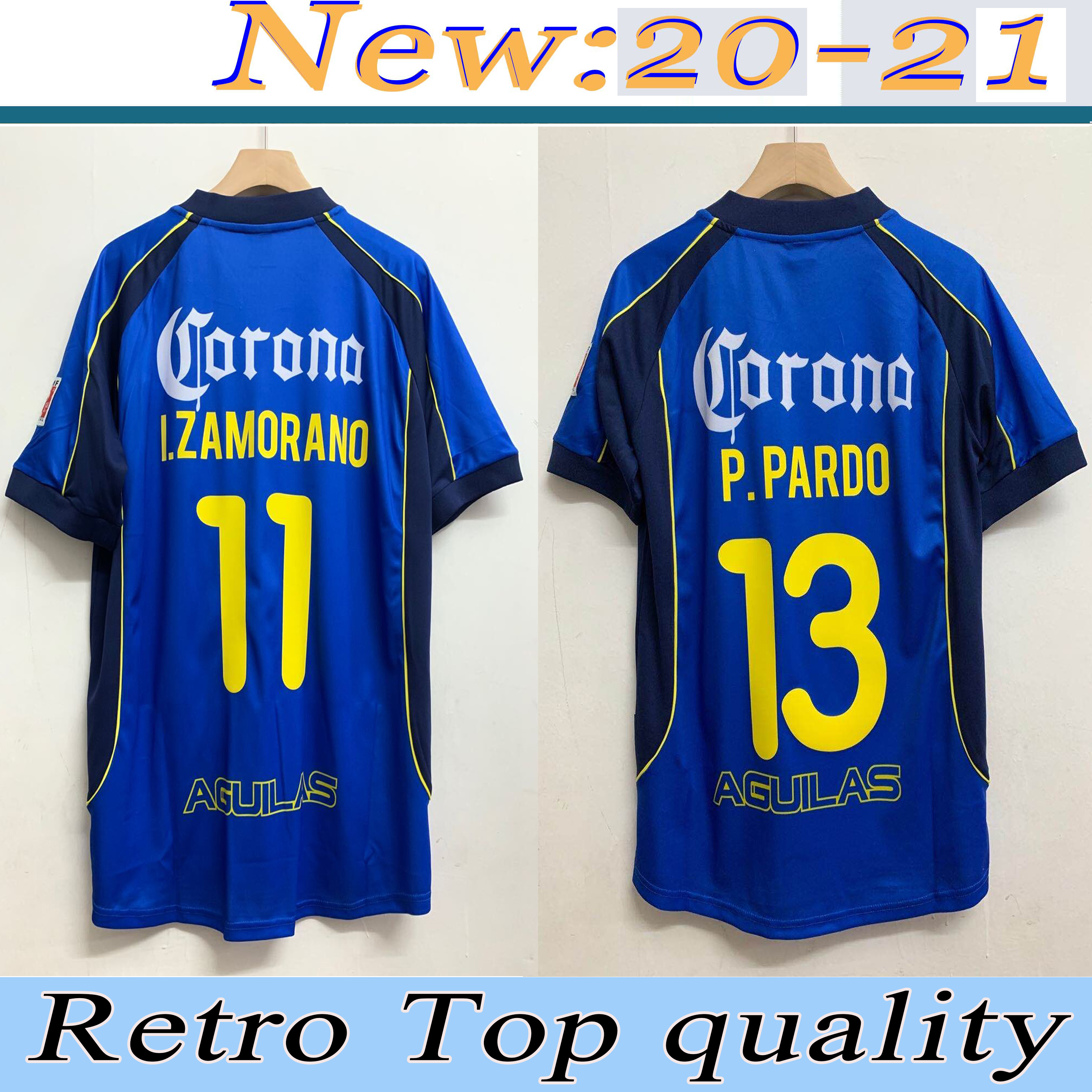 

11#I.ZAMORANO 2001 2002 Club America Soccer home Jerseys.ersey RODRIGUEZ América Jersey 01 02 GIOVANI Football Shirt G. 2020 21 Club America, 1998