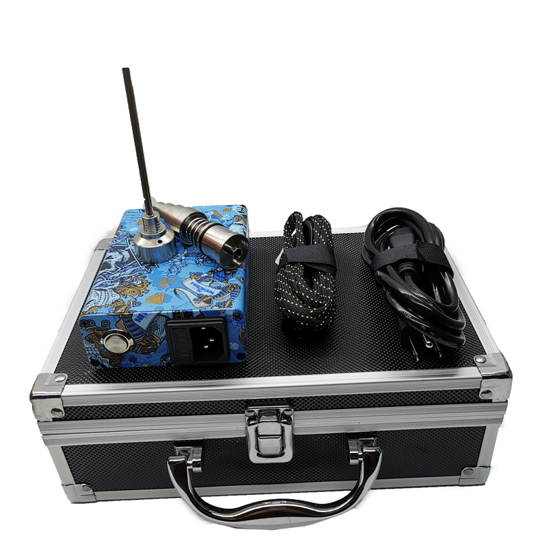 

Wood Camo Color Nails Electric Dab DDNail TC PID Box Rig oil galss Kit Domeless Titanium Ti Carb Cap Temperature Control Box Coil