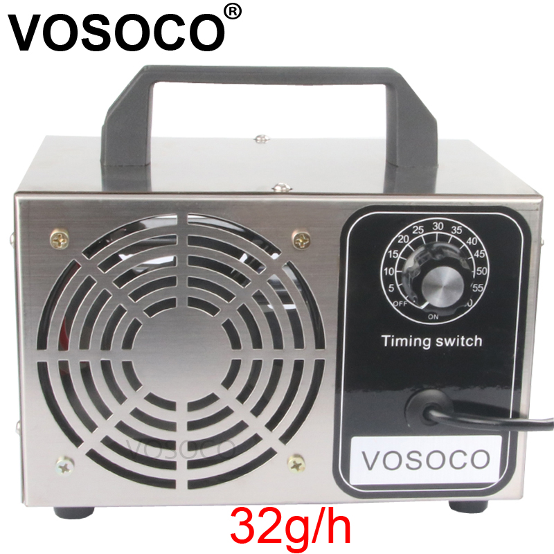 

Ozone Generator 32g/h Remove peculiar smell Ceramic Plate Ozonizer Air cleaner removal Formaldehyde Ozone machine With timer