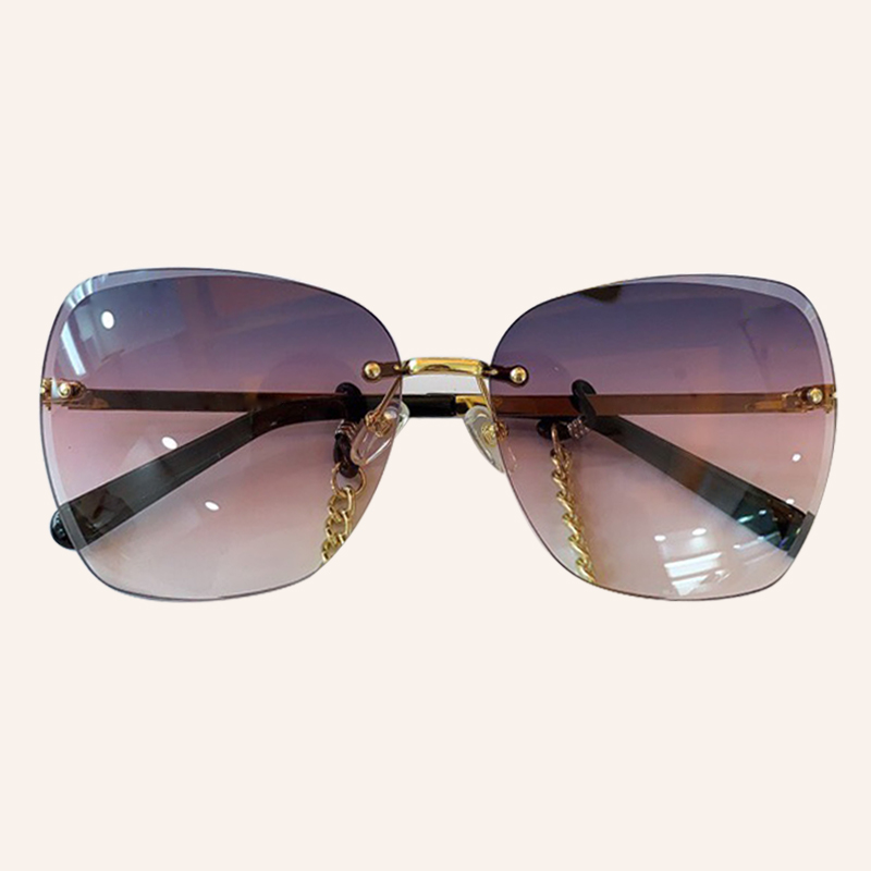 

Fashion Square Rimless Sunglasses Women New Fashion 2020 Brand Sun Glasses UV400 Eyewear