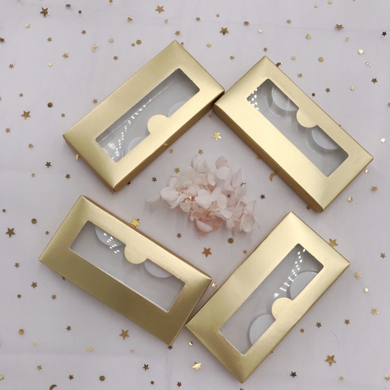 

Eye lashes packing empty lashes box with free trays gold gorgeous boxes best vendor
