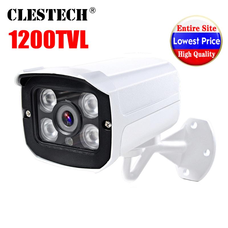 

High Quality Metal 4led array 1/3cmos 1200TVL cctv Camera Waterproof Outdoor Security Infrared 30m Night Vision security vidicon