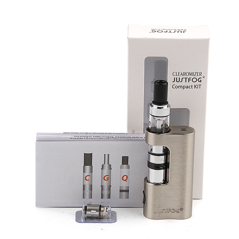 

Original JUSTFOG Q14 Thread Battery 900mAh Built-in Atomizer Kit Q14 With Compact Tank EGo Cigarettes E 1.8ml Kit Msrup