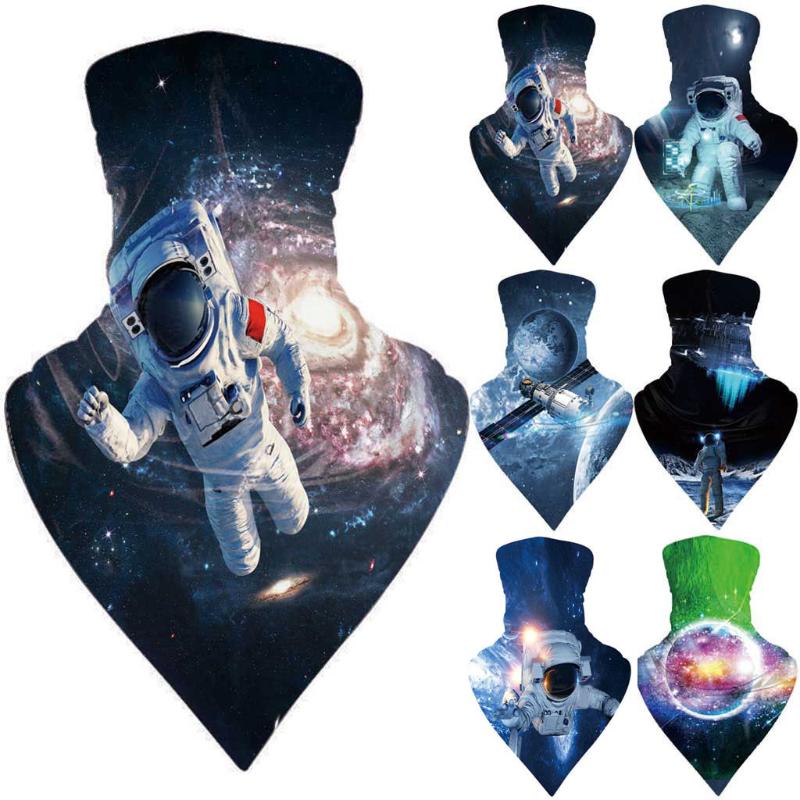 

Adult Mascarillas Silk Scarf Seamless Magic Bandana Neck Gaiter Tubular Ring Scarves Space Printed Face Scarves Headband Scarf