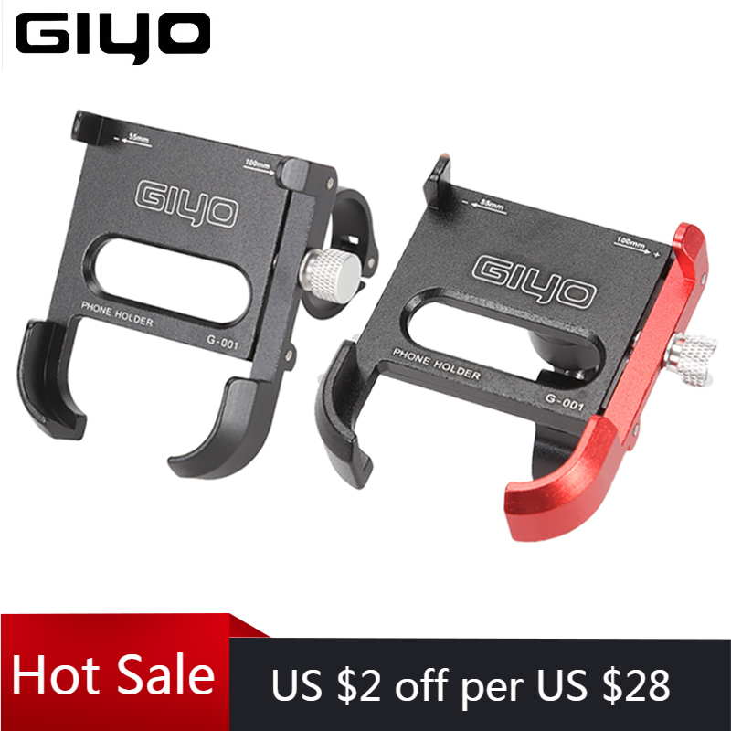 

Aluminum Bicycle Phone Holder For 55-100mm Width Durable Portable Adjustable Bicycle Mobile Phone Stand Mount Bracket Support
