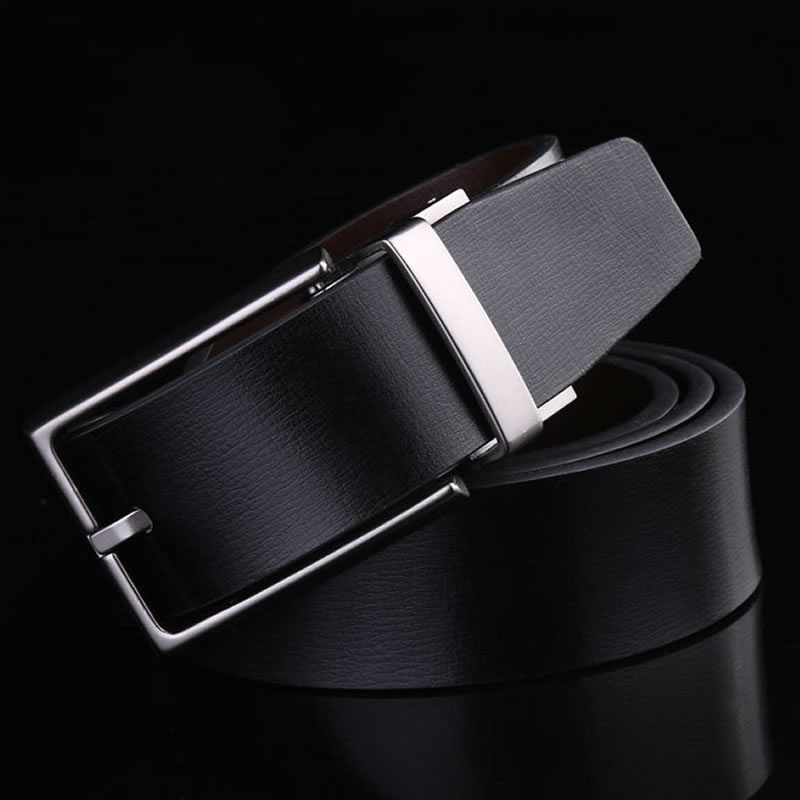 

2020 men belt cow genuine leather luxury strap male belts for men new fashion classic vintage pin buckle NX4017A, Black