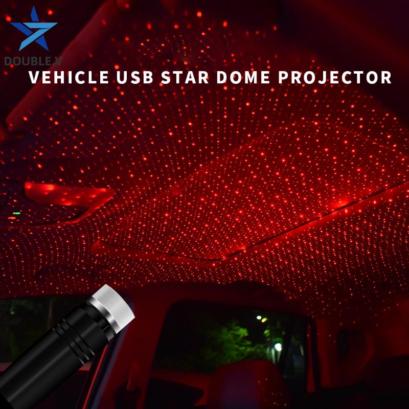 

Universal car interior USB ambient light Car RED atmosphere lamp of star dome in USB Star light atmosphere on the roof