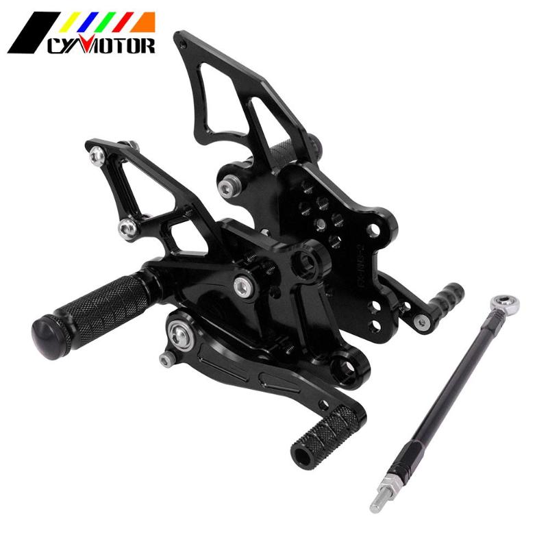 

CNC Adjustable Footrests Footpeg Rearset Pedal Rear Sets Pegs For NINJA 250 300 Z300 2013-2020 300R EX300 2013-2014