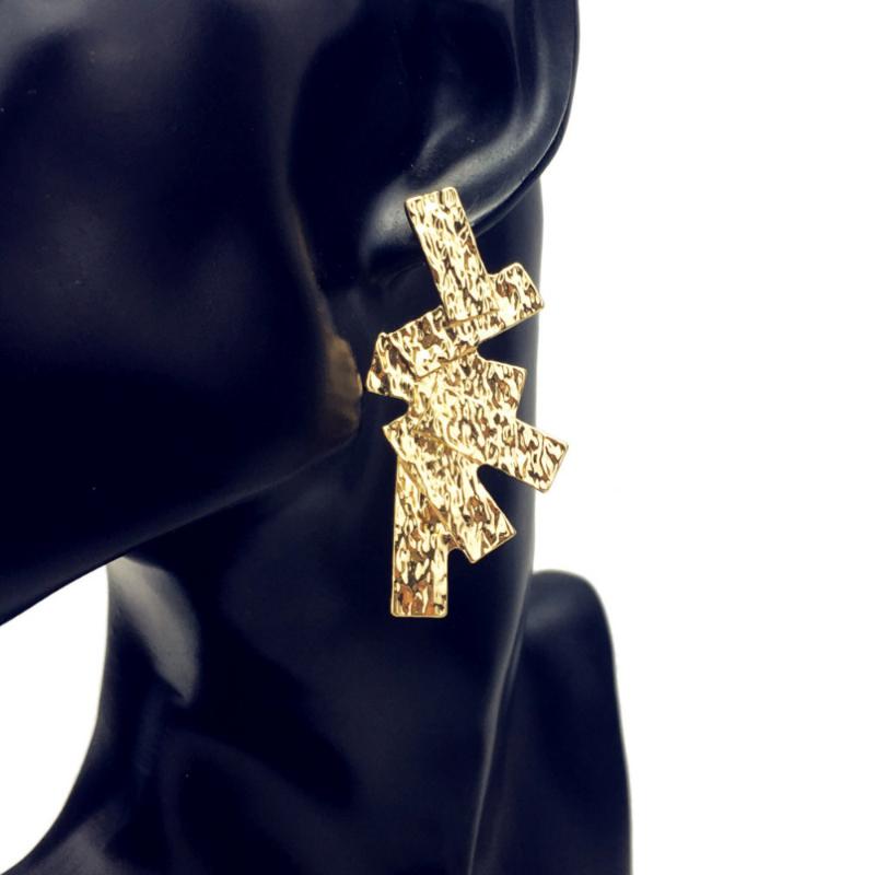 

Stud Rough Alloy Earrings Irregular Punk Statement Jewelry Geometric For Women UKMOC