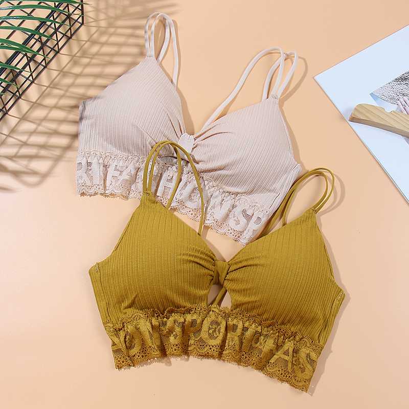 

CMENIN Bra Wreless Bras for Women Lingerie Lace Sexy Bralette Push Up Bra Plus soutien gorge sans armature Backless Bras B0151, Black