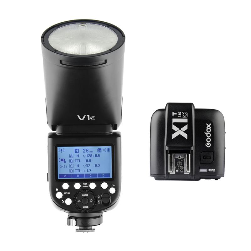 

Godox V1C Professional Camera flash light Speedlite Round Head Wireless 2.4G for EOS Series Studio Photography accessories