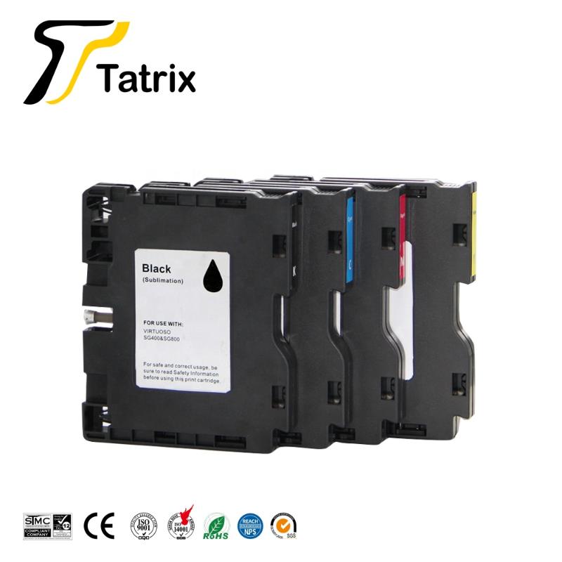 

Tatrix Sublimation Color Compatible Ink Cartridge SG400 SG800 for Sawgrass Sublijet HD Virtuoso SG400 SG800 Printer