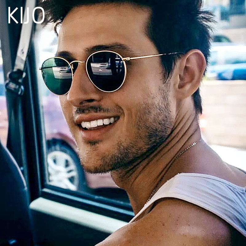 

New brand designer handsome retro oval sunglasses ladies retro transparent lens glasses round sunglasses women ladies Oculos De