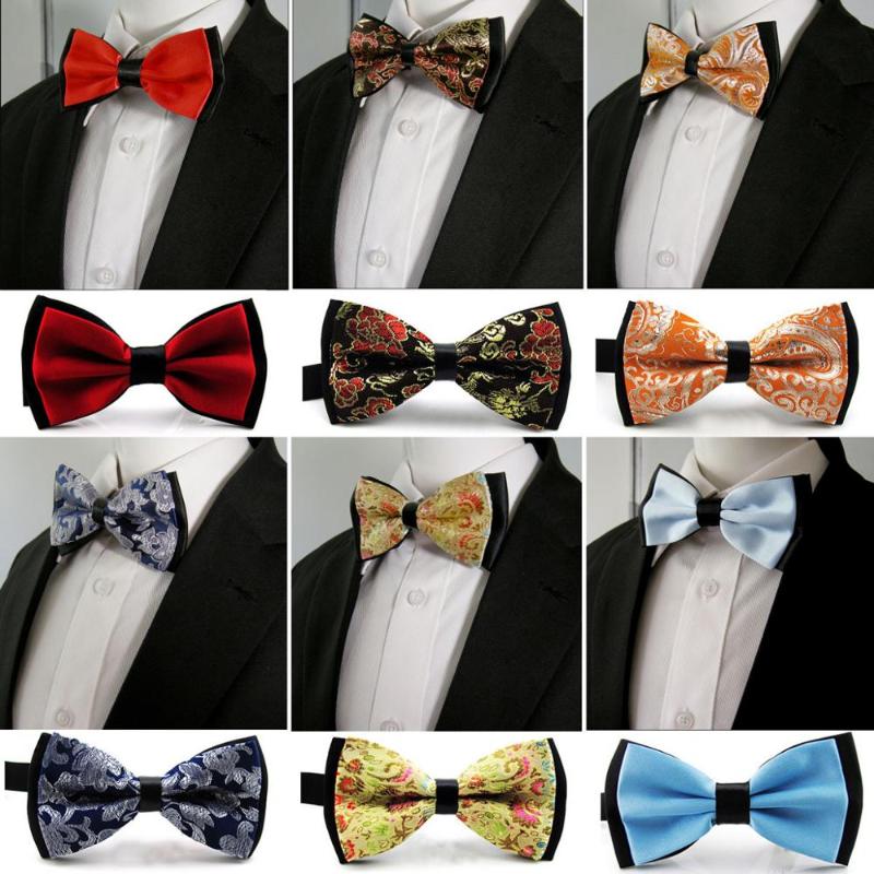 

Various Multicolor Butterfly Mens Bow Silk Tie Pre- Silk Tied Wedding Blend Ajustable Blend Wedding