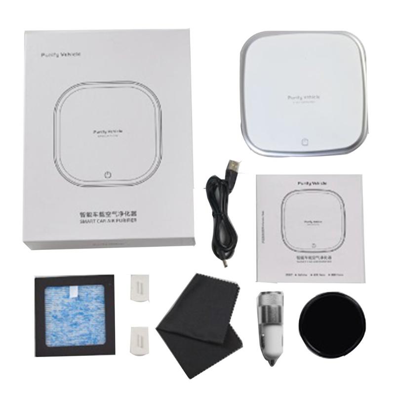 

Smart Air Purifier Car Ionizer Anion Car Air Purifier Smoke Dust Remover Portable USB Cleaner For Home Use