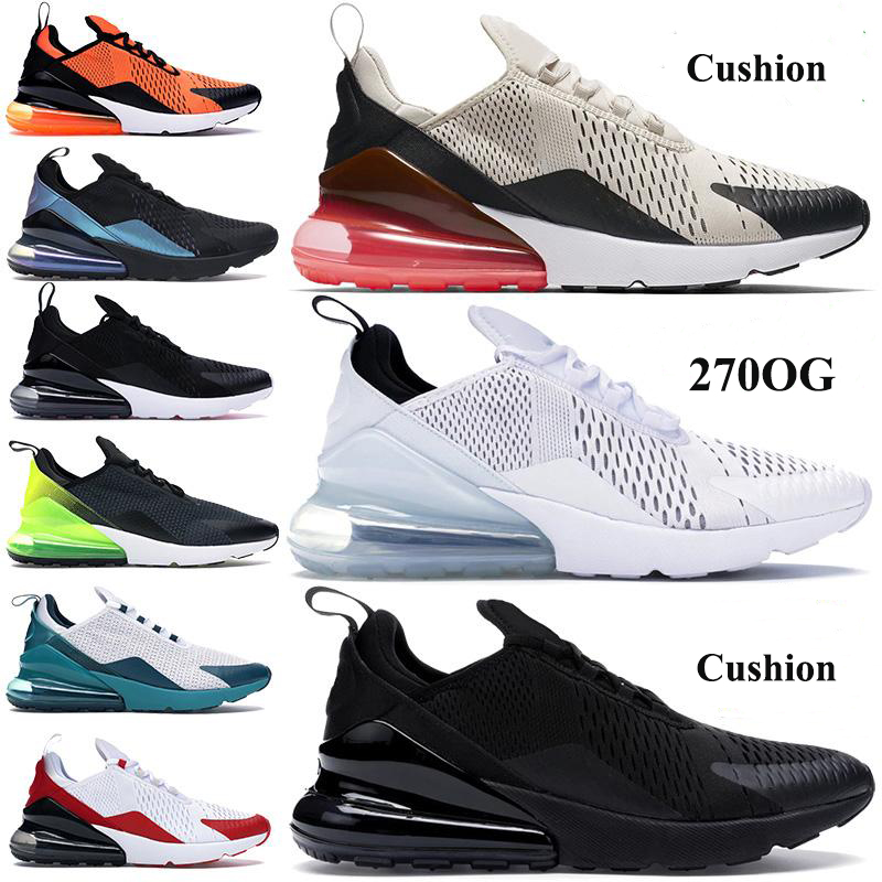 

Cheap 270OG Men Womens Running Shoes black multi-color stylist shoes Trainers Light Bone Hot Punch total orange Sneakers 36-45, 11.black university red