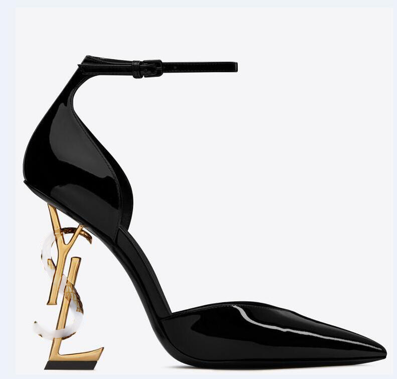 

Real Picture Snake Heels Black White New Luxury Style High Heels Sandals Lady Sexy Shoes Paris Supermodel Catwalk Buckle Rubber Outsole